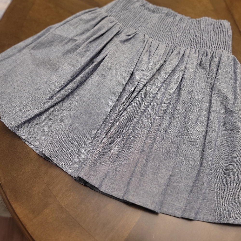 Olsenboye Heather Gray Mini Skirt